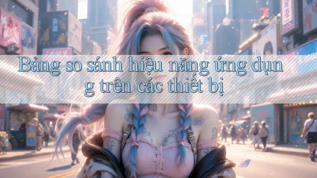 Bảng so sánh hiệu năng ứng dụng trên các thiết bị
