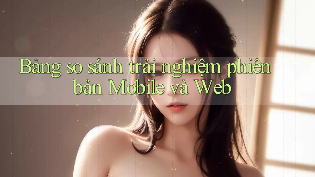 Bảng so sánh trải nghiệm phiên bản Mobile và Web