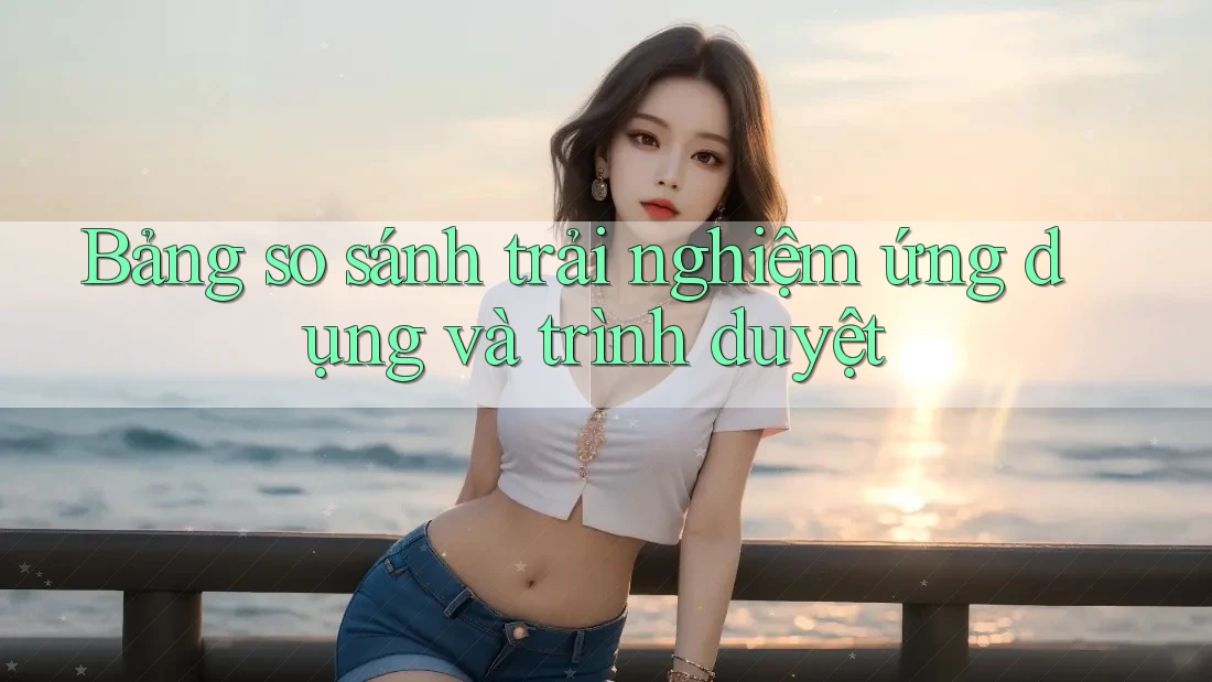 Bảng so sánh trải nghiệm ứng dụng và trình duyệt