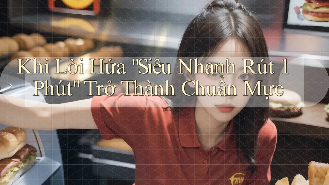 Khi Lời Hứa “Siêu Nhanh Rút 1 Phút” Trở Thành Chuẩn Mực