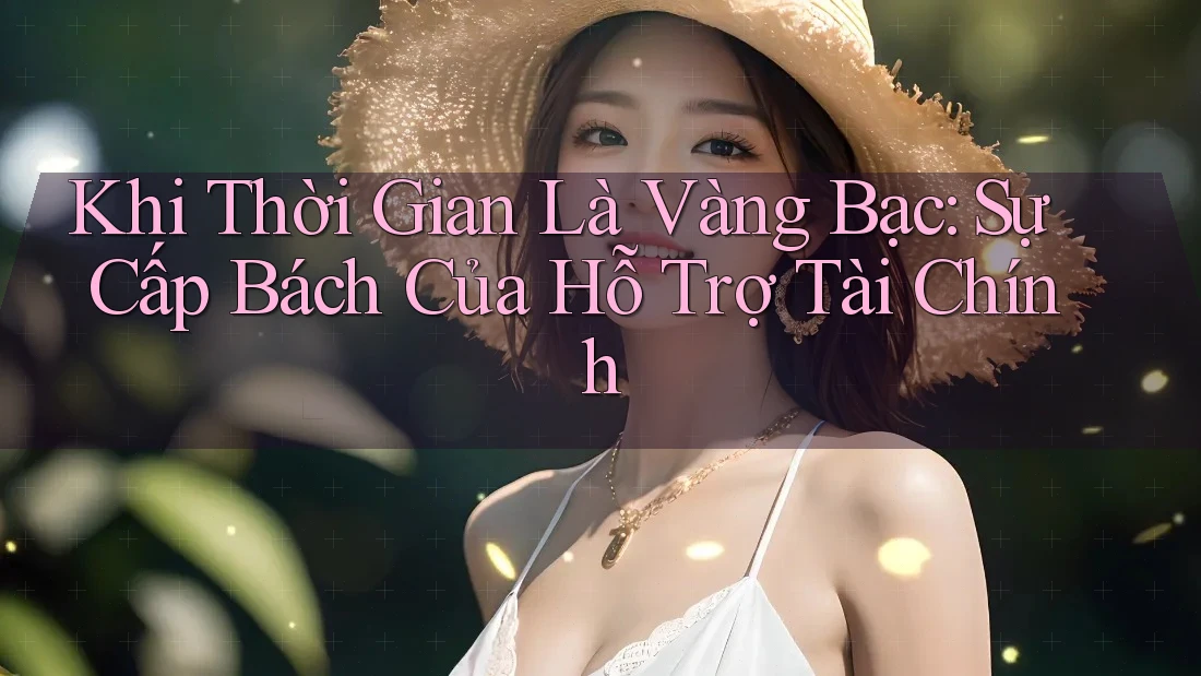Khi Thời Gian Là Vàng Bạc: Sự Cấp Bách Của Hỗ Trợ Tài Chính