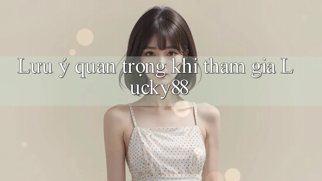 Lưu ý quan trọng khi tham gia Lucky88 Lưu ý quan trọng khi tham gia Lucky88