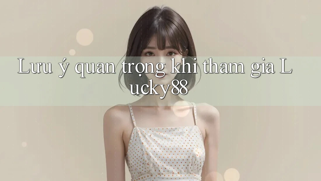 Lưu ý quan trọng khi tham gia Lucky88