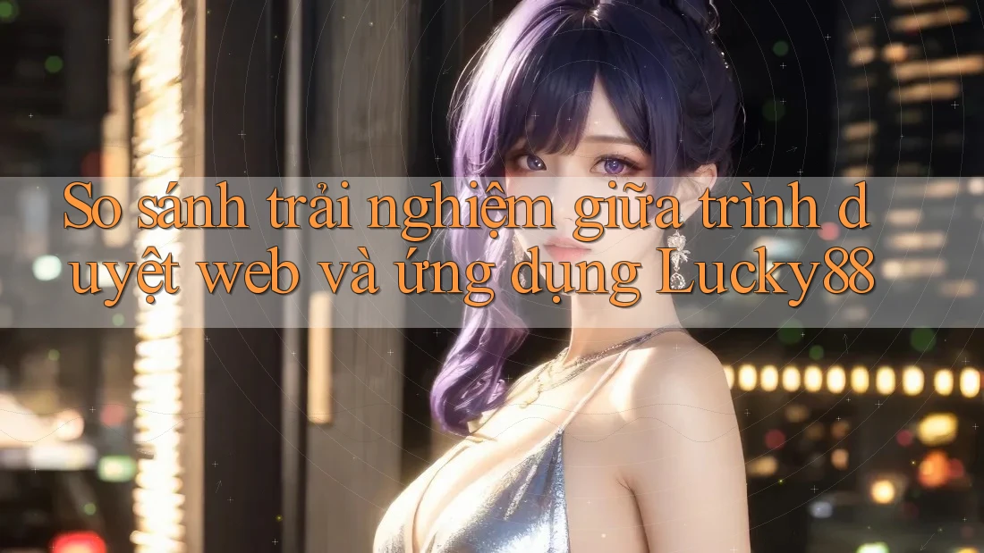 So sánh trải nghiệm giữa trình duyệt web và ứng dụng Lucky88